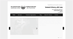 Desktop Screenshot of drkhoury-montrealtherapist.com